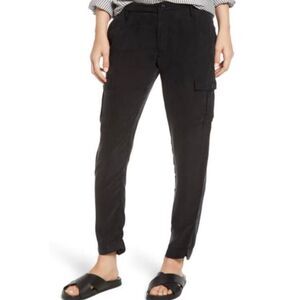Rails Kai Cupro Rayon Black Cargo Pants size medium